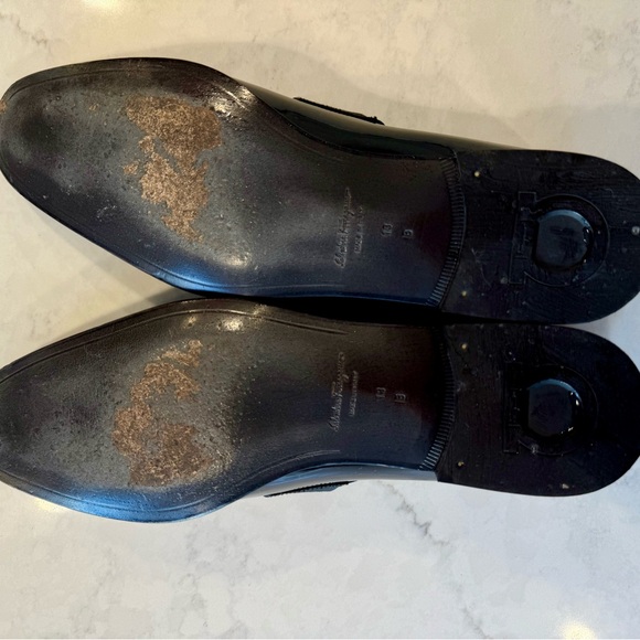 Salvatore Ferragamo Black Patent Leather Loafers main image 6